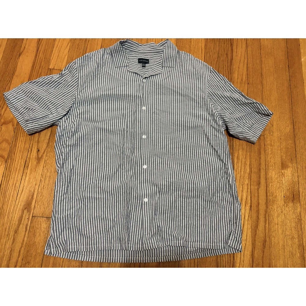 Club Monaco Women's Button Down Striped Causal Top Size XXL